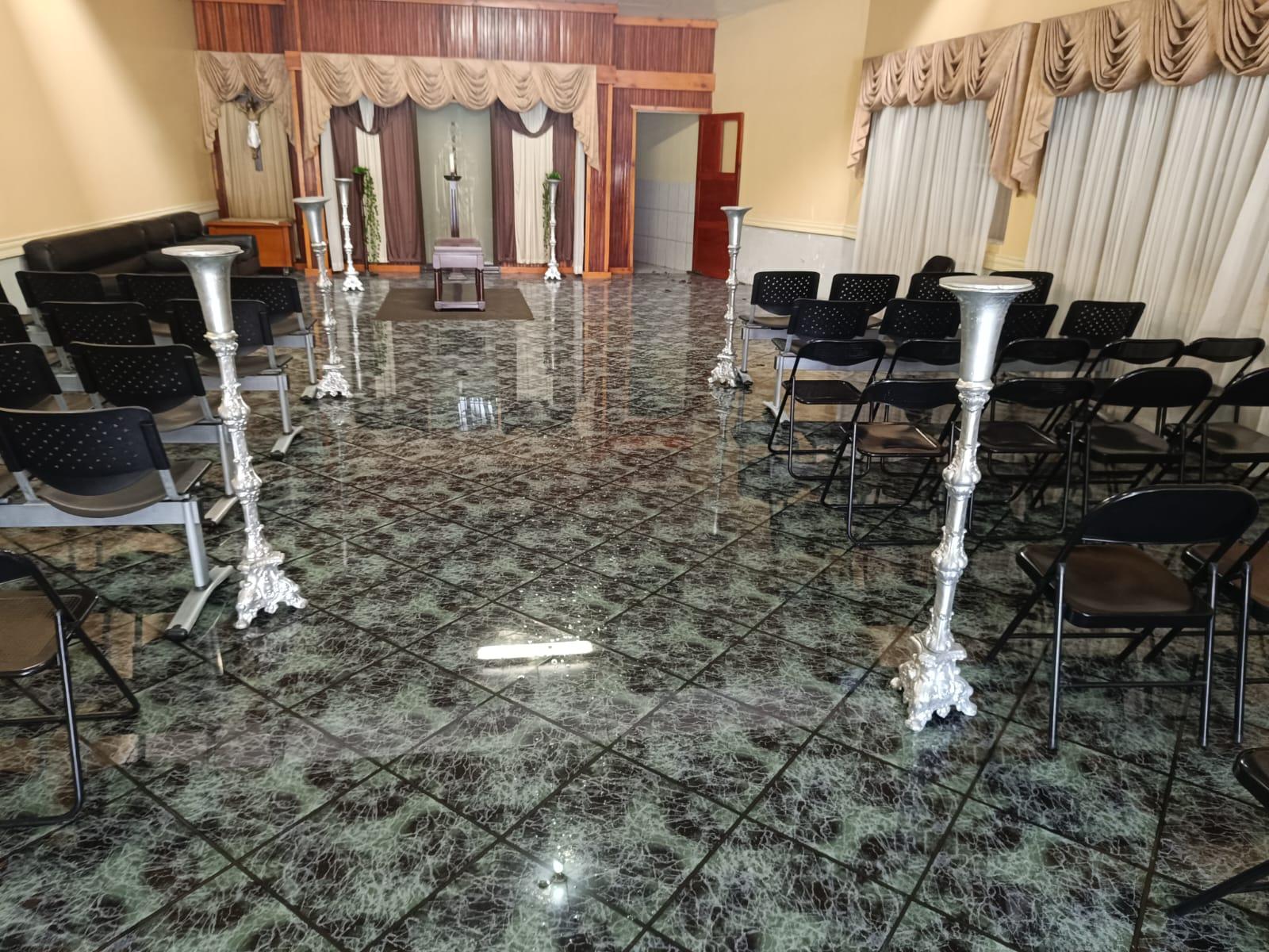 Sala de velación de Funeraria La Milagrosa